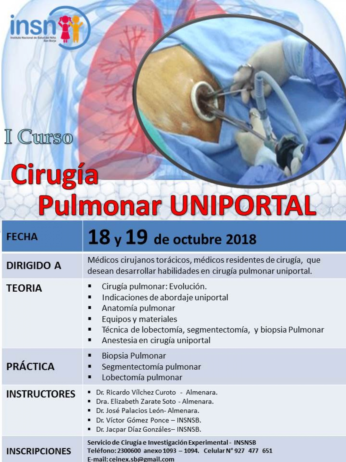 Cirugía Pulmonar UNIPORTAL